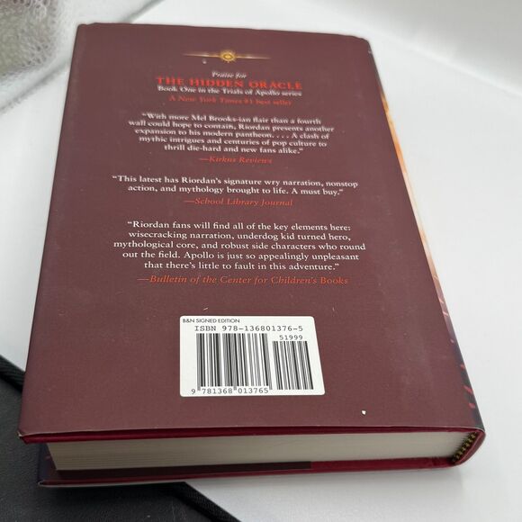 The Trials of Apollo The Dark Prophecy Book Two SIGNED AUTOGRAPHED Rick Riordan - Picture 8 of 8